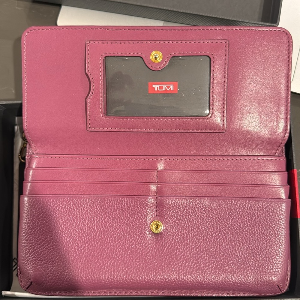 Tumi Pink Crossbody Wallet - Picture 4 of 8